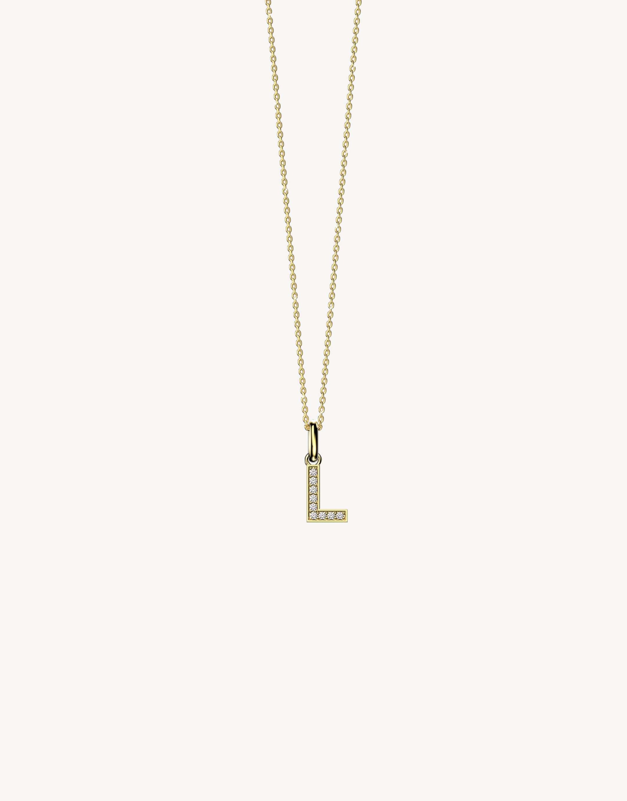 Classic Diamond Initial L