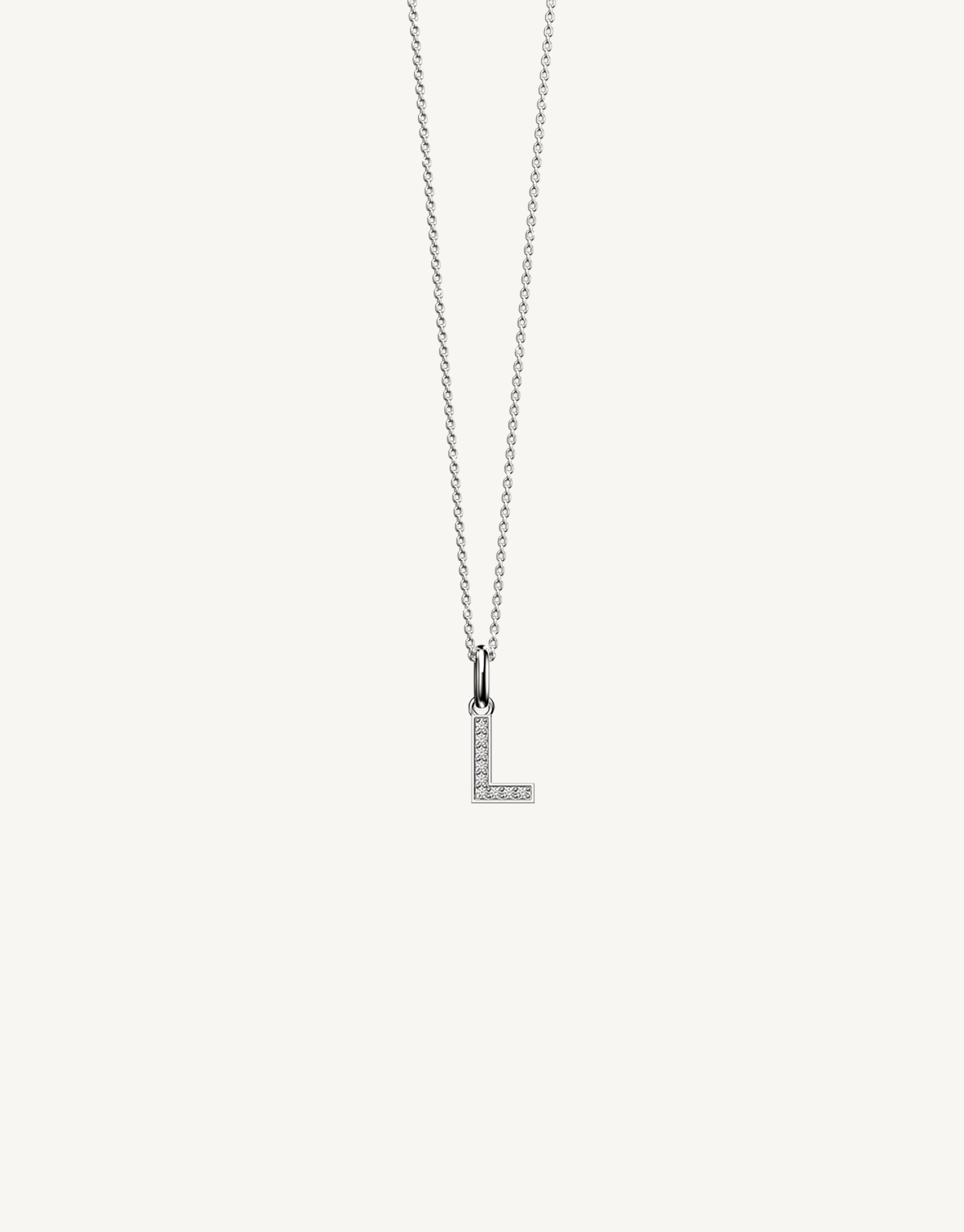 18k Gold Diamond Initial Pendant L YOOR Fine Jewelry YOOR Jewelry